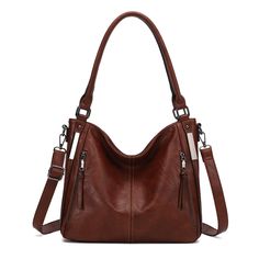 PRICES MAY VARY. Large Capacity - 12.2"(L) *4.72"(W) * 10.5"(H);This crossbody bag offers abundant space to accommodate all your essentials, including an iPad, phone, wallet, A4 magazine and cosmetics. Sophisticated - Crafted with premium PU leather and complemented by smooth zippers, this handbag boasts a sophisticated appearance. The lustrous black hardware add a touch of luxury, making it an elegant accessory for any occasion. Functional - Equipped with a detachable shoulder strap which is ad Handbags Hobo, Stylish Tote Bag, Purses For Women, Hobo Bags, Bags Tote, Elegant Accessories, Hobo Handbags, Phone Wallet, Black Hardware