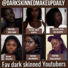 Dark Skinned Makeup, Dark Skinned Black Women, Manicure Inspiration, Dark Skin Beauty, Trendy Makeup, Dark Skin Makeup, Dark Skin Women, Makeup For Black Women, Makeup Tutorials