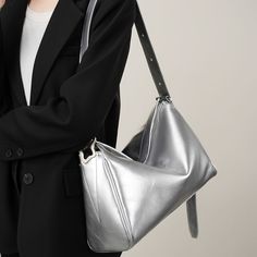 Free U.S. shipping. Style:  , color:Silver, suite for season：Spring, Summer, Autumn, Winter ，Engagement, Formal Event, Going out, Work, Material Genuine Leather, Silver Metallic Soft Leather Zip Totes Wide Strap Crossbody Handbags Modern Silver Leather Bag, Modern Silver Shoulder Bag For Shopping, Chic Silver Shoulder Bag, Modern Silver Bags For Shopping, Elegant Metallic Silver Leather Shoulder Bag, Silver Leather Shoulder Bag For Party, Silver Crossbody Shoulder Bag For Shopping, Silver Shoulder Bag With Silver-tone Hardware For Shopping, Silver Leather Shopping Bag