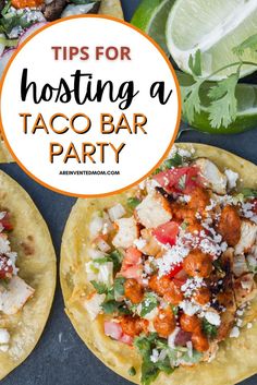 How to Throw a Killer Taco Bar Party (Easy Party Idea) Taco Dinner Party, Taco Bar Ideas, Taco Salad Bar, Homemade Taco Seasoning Mix