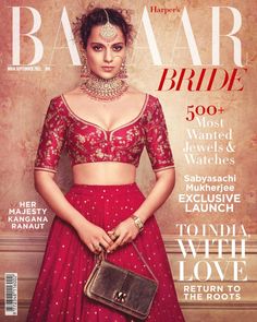 India Today Group, India’s premier media conglomerate with over 42 years of media heritage, announces new beginnings with Brides Today, a luxury wedding magazine, which is an extension of the group’s monopoly over the couture wedding space. The publication is a one-stop shop for brides, grooms, and their families to plan and execute luxe weddings. It offers the same high-end look and feel that readers and brands have come to love over the years with the group’s previous wedding publication. Brid Sabyasachi Bridal, Sabyasachi Bride, Kangana Ranaut, Royal Brides, Red Lehenga, Luxe Wedding, Brides Magazine, Illustration Fashion, Indian Designer Wear