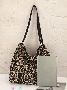 Bag For Love - Leopard Print Large Capacity Shoulder Tote Bag - Women Tote Bags Product Description Style Fashionable Color Brown Quantity 1 piece Strap Type Double Handle Pattern Type Leopard Bag Size Medium Type Shoulder Tote Bag Material Linen Composition 100% Linen Size Chart INCH CM Size Bag Width Bag Height Bag Length one-size 6.7 11.4 13.8 Size Bag Width Bag Height Bag Length one-size 17 29 35 Similar Products h2 { text-align: center; } .red-box { width: 100%; display: flex; flex-directio Pink Glitter Nails, Leopard Bag, Shoulder Tote Bag, Womens Tote, Shoulder Tote, Olivia Mark, Pink Glitter, Bags Women, Tote Bags