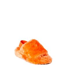 Meet your new favorite faux fur slippers! Calistoga slippers are as cute as they are comfortable, featuring a rubber outsole and a super soft lining for the ultimate comfort. Size: 7. Color: Orange. Gender: female. Age Group: adult. Comfy Slippers, Fun Heels, Faux Fur Slippers, Orange Shoes, Summer Slippers, Fuzzy Slippers, Slip And Slide, Fur Slippers, Friends Are Like