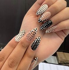 Dot Nail Designs, Dot Nail Art, Dot Nails, Minx Nails, Summer Nail Designs, Polka Dot Nails, Dots Nails, Nails Only, Elegant Nails