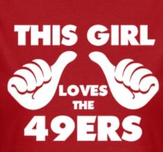 this girl loves the 94ers logo with two thumbs up and one hand in the air