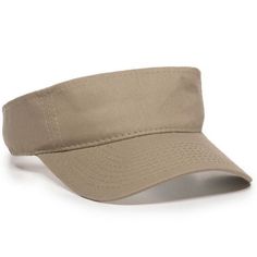 Khaki Sun Visor Comfort Fit Adjustable Visor Cap Open Hat Unisex Adult New Details: 100% Cotton  Elasticized D-Ring hook-and-loop closure Comfort Fit Adjustable Strap Unisex Adult Description: This classic fit sun visor is designed to look great while keeping you at peak performance. Easily adjust the fitting according to your head size and desired tightness. This visor hat is perfect for running, exercising, playing tennis, golfing, or if you just want to add a unique accessory to your wardrobe Adjustable Cap Visor, Retro Adjustable Visor Hat, Khaki Cotton Visor Hat, Retro Green Visor Baseball Cap, Adjustable Military Style Visor Hat, Ring Hook, Sun Visor Hat, Playing Tennis, Visor Hat