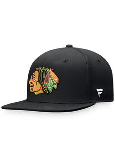 Wear your Blackhawks style with pride in this Chicago Blackhawks  Black Retro Core Snapback Hat! This Chicago Blackhawks Snapback Hat features a front embroidered team logo. Go Blackhawks! Fanatics Core Snapback Hat, Front embroidered team logo, 6-panel design with eyelets, Plastic snapback, Adjustable Closure, Polyester material, Polyester, Wipe clean with cloth or cleaning kit, 4 Themed Black Snapback Hat, Retro Black Snapback Hat, Throwback Black Snapback Hat, Black Six-panel Snapback Hat, Black Snapback Fitted Hat Fan Merchandise, Hawk Logo, Mens Snapback Hats, Black Retro, Black Hawk