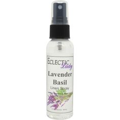 a bottle of lavender basil insect spray on a white background with the words electric lady