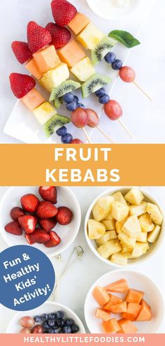 fruit kebabs are an easy and healthy snack for kids