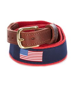 Class Club Boys American Flag Twill Belt #Dillards Classic Red Belt Buckles With Removable Belt, Classic Adjustable Fabric Belt, Conservative Outfits, All American Boy, Fabric Belt, Brass Buckle, Strong Colors, Dillard's, Suspenders