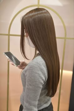 Light Brown Hair One Color Natural, Macchiato Hair Color, Brown Hair Straight, Humor Aesthetic, Rebonded Hair, Straight Brown Hair, Brown Straight Hair