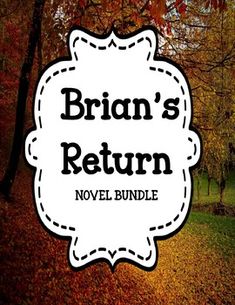 an image of a sign that says, bran's return novel packet on it