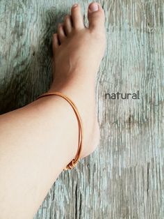 "This simple unisex adjustable leather anklet are made of 2mm genuine leather cord. Sliding knot closure. For the ankle: 9\"-12\" (23cm-30.5cm) Or you can order custom length anklet, please leave note what length do you want after ordering. Bracelet: https://www.etsy.com/listing/559107612/set-of-2-leather-cord-simple-leather?ref=shop_home_feat_2 *✈️ Shipping.. The item shipped by registered airmail Thailand Post within 3-5 working days after payment received. **If you will NOT be home to sign fo Minimalist Leather Bracelet With Adjustable Cord, Handmade Adjustable Leather Barefoot Sandals, Adjustable Handmade Leather Barefoot Sandals, Adjustable Ankle Wrap Barefoot Sandals As Gift, Casual Adjustable Brown Barefoot Sandals, Leather Anklets, Sliding Knot Closure, Simple Leather, Sliding Knot