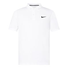 Nike Court Dri-FIT Team Tennis Casual Sports Short Sleeve Polo Shirt White 939138-100 (Men's) Sports Polo Shirt With Moisture-wicking, Moisture-wicking Polo Collar Sports Shirt, White Collared Top For Sports Events, White Cotton Polo Shirt For Sports Season, Classic Sports T-shirt With Polo Collar, White Polo Collar Top For Sports Season, Casual Polo Collar Sports Shirt, Sports Moisture-wicking Collared Shirt, White Polo Collar Top For Sports