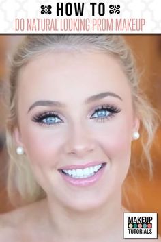 Prom Makeup Tutorial | How to Do Natural Makeup by Makeup Tutorials at http://www.makeuptutorials.com/prom-makeup-tutorial-natural-look Natural Makeup Prom, Natural Wedding Makeup Looks, Amazing Wedding Makeup, Prom Makeup Tutorial, Wedding Hairstyles And Makeup, Natural Prom Makeup, Flot Makeup, Wedding Makeup Tips, Prom Makeup Looks