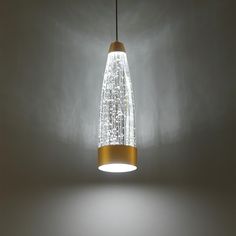 a light that is hanging from a ceiling