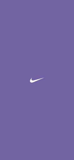 an airplane is flying in the sky with a purple background and white nike logo on it