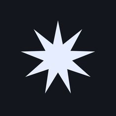 a white star on a black background