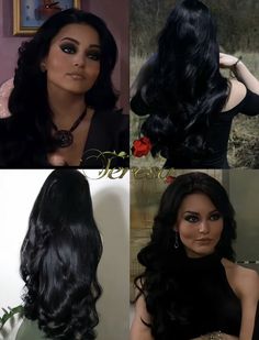 Jet Black Hair, Long Black Hair, Haircuts For Long Hair, Dream Hair, Aesthetic Hair, Bride Hairstyles, Long Black, Dark Hair, Pretty Hairstyles