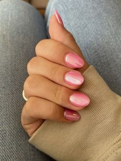 Pink Spring Nails, Quartz Nails, Trendy Shades, Eye Nails, Manicure Nails, Cute Gel Nails, Cat Eye Nails