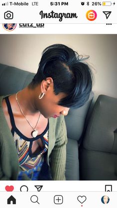 Black Hair Short Cuts, Shaved Hair Designs, Short Hair Images, Short Hair Pixie Cuts, Quick Weave Hairstyles, Short Sassy Hair