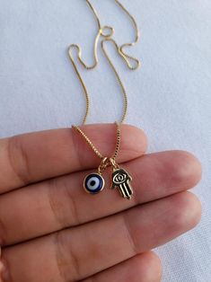 Fatima Hand, Hand Of God, Hamsa Necklace, Hand Of Fatima, Evil Eye Necklace