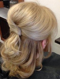 Half Up Wedding, Wedding Hairstyles For Medium Hair, Wedding Hairstyles Medium Length, Best Wedding Hairstyles, Mom Hairstyles, Wedding Hair Down