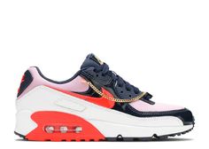 Wmns Air Max 90 'Cuban Link Navy Pink' - Nike - CZ8099 100 | Flight Club Air Max 90 Outfit Woman, Air Max 90 Outfit, Flight Club, Pink Nikes, Fabulous Shoes, Latest Shoes, Cuban Link, Nike Air Max 90, Navy Pink