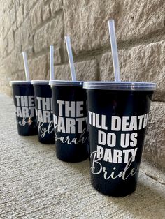 Bachelorette Inspiration, Theme Nights, Bachelorette Theme, Stadium Cups, Bachelorette Themes, Awesome Tattoos, Bach Party, Party Cups