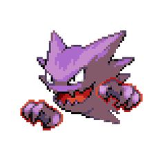 an old pixel art style sonic the hedge character with purple hair and red eyes, is shown