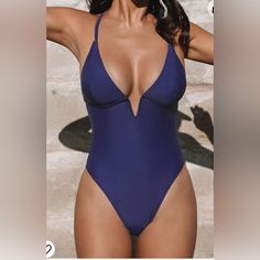 New Condition Summer Dreaming, Cupshe Bikinis, Cupshe Swimsuits, Blue One Piece Swimsuit, High Waisted Bathing Suits, Blue One Piece, 2 Piece Swimsuits, One Piece For Women, Swimwear Tops