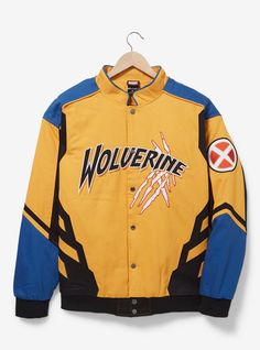 Marvel X-Men Wolverine Motocross Racing Jacket - BoxLunch Exclusive | BoxLunch Marvel Wp, Wolverine Suit, Marvel Clothing, X Men Logo, Stitch Halloween Costume, Wolverine Jacket, Modern Equestrian, Marvel Fashion, Claw Marks