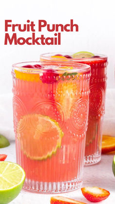 Fruit Punch Mocktail Minute Maid Fruit Punch, Sparkling Fruit Punch, Fruit Punch Juice Recipe, Summer Punch Recipes Non Alcoholic, Fruit Punch Recipes Non Alcoholic, Ginger Beer Mocktail Recipe, Pineapple Mocktails, Non Alcoholic Fruit Punch, Ginger Ale Punch