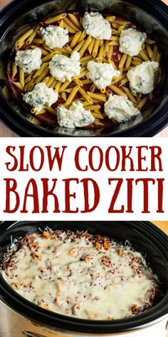 crock pot baked zitti is an easy and delicious side dish that everyone will love