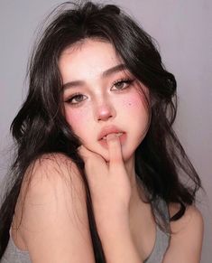 Makeup Ala Korea, Makeup Asia, Bear Makeup, Freckles Makeup, Asian Makeup Looks, Chinese Makeup, Ethereal Makeup, Cute Makeup Looks