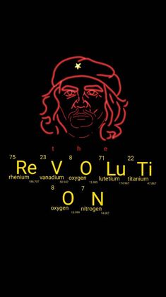 a red and black poster with the words revolution on it