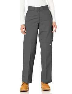 PRICES MAY VARY. Easy to care for wrinkle- and stain-resistant fabric Zipper closure Regular Fit Solid pattern Women’s Loose Fit Double Knee Work Pants Womens Dickies Pants, Dickie Pants, Womens Dickies, Dickies Work Pants, Dickie Work Pants, Dickies Women, Safety Clothing, Dickies Pants, Work Safety