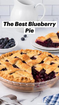 the best blueberry pie recipe is in this post