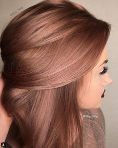 Rose Gold Is the Perfect Rainbow Hair Hue For Spring and Winter 2016 - 2017 Winter Hair Color, Winter Hairstyles, Balayage Hair, Pretty Hairstyles, Hair Hacks