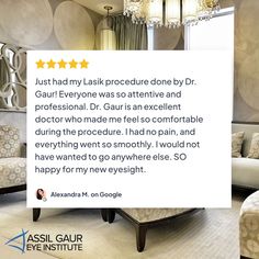 Thank you for the kind words and for sharing your experience with others, Alexandra! #LASIK #LAISKlosangles #patienttestimonial #weloveourpatients #AssilGaurEyeInstitute #LosAngeles #BeverlyHills #SantaMonica #EyeCare #VisionCorrection #EyeSurgery #Ophthalmology #EyeCare #EyeDoctor #EyeSurgeon #LASIKSurgeon #LASIKlasereyesurgery Center Of Excellence, Health Advice, Eye Care, Cool Eyes