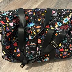 This Disney Bag Is Super Cute And Hard To Find! It Still Has The Disney Tag On It And It’s Never Been Used!! Measurements: 20” L X 10.5” W X 12” H Disney Shoulder Bag With Adjustable Strap For Travel, Disney Style Shoulder Bag For Travel, Disney Style Travel Shoulder Satchel Bag, Disney Travel Bags With Detachable Strap, Disney Multicolor Bags With Adjustable Strap, Disney Shoulder Bag With Removable Pouch For Travel, Disney Travel Bag With Removable Pouch, Black Disney Rectangular Bag, Disney Pride