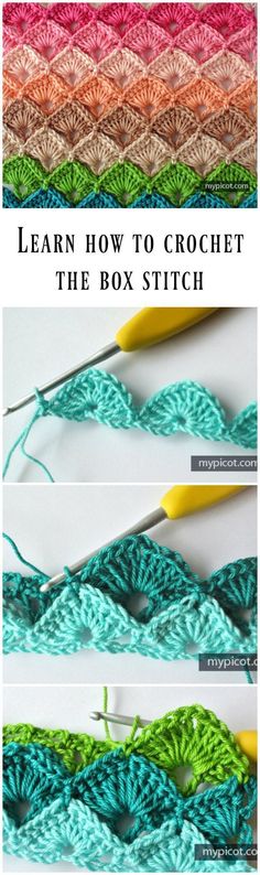 crochet instructions for the box stitch