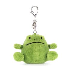 Jellycat Ricky Rain Frog Bag Charm & Keychain Ricky Rain Frog, Frog Bag, Rain Frog, Green Fur, Animal Bag, Leaf Green, Cute Stuffed Animals, Kids Hats, Art Stuff