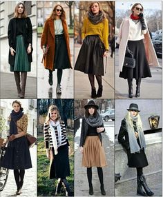 Sweater With Skirt Outfit Fall, Midi Skirt Winter Outfit, Chique Outfit, Winter Mode, Trendy Fall Outfits, Cold Weather Outfits, Trendy Fall, Moda Vintage, 가을 패션