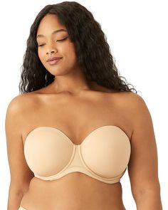 Women's Wacoal Red Carpet Full-Busted Strapless Bra 854119 | Zappos.com Best Strapless Bra, Convertible Bra, Bra Brands, Perfect Bra, Everyday Bra, Full Figured, Strapless Bra, Underwire Bra, Amazon Women