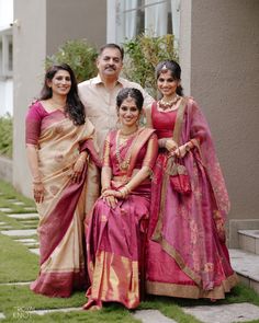 Bride Sister Dress, Wedding Matching Outfits, South Indian Bride Saree, Brides Sister, Marriage Dress, Bridal Sarees South Indian