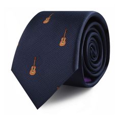 PRICES MAY VARY. PREMIUM STITCHING & LINING: The fabric is made from a 1200 needle count which is higher grade than the usual 960 needle count most companies use. This tie also includes premium branded tie lining seen in upscale brands! 5 YEAR WARRANTY: We offer an industry leading 5 Year Warranty. Why? These products are premium quality and built to last! 100% MONEY BACK : If you don't absolutely love your AUSCUFFLINKS products, just return them, and we'll refund every penny (or replace it, if Gift For Guys, Guitarist Gifts, Groomsmen Ties, Bday Gift, Perfect Gift For Him, Music Lover, Guitar Player, Tie Accessories, Gift Ideas For Men