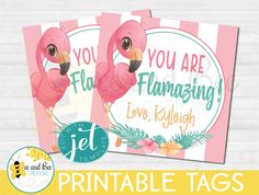 two pink flamingos are standing next to each other with the words, brides of a