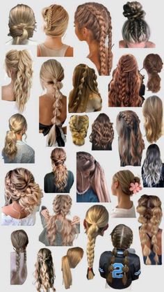 Regency Hairstyles, Preppy Hairstyles, Softball Hairstyles, Hairstyle Examples, Cute Hairstyles For School, Sport Hair, Cute Simple Hairstyles, Game Day Hair, Hairdos For Curly Hair