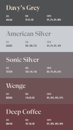 Colors:
4F5153
CACED2
7C7376
6E5353
6B4145 Color Palette Aesthetic Hex Code, Dark Color Palette Hex Codes, Light Academia Color Palette Hex Codes, Gothic Color Palette Hex Codes, Red Colour Palette Hex Codes, Pantone Color Chart, Rgb Color Codes, Vintage Colour Palette, Colours That Go Together